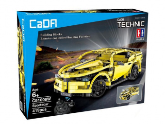 Радиоуправляемый конструктор CaDA Technic спортивная машина (419 деталей)