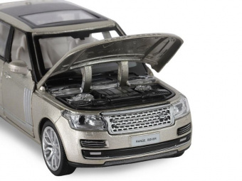 Машина ''АВТОПАНОРАМА'' 2013 Range Rover, золотой, 1/34, свет, звук, инерция, в/к 17,5*13,5*9 см