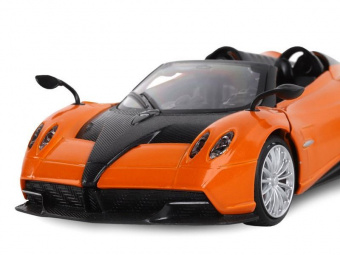 Машина ''АВТОПАНОРАМА'' Pagani Huayra Roadster, оранжевый, 1/24, свет, звук, в/к 24,5*12,5*10,5 см