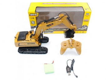 Радиоуправляемый экскаватор HUI NA TOYS 2.4G 9CH 1/16 RTR