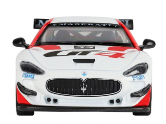 Машина ''АВТОПАНОРАМА'' Maserati Gran Turismo MC GT4, белый, 1/32, свет, звук, в/к 17,5*13,5*9 см
