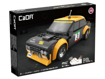 Радиоуправляемый конструктор CaDA спортивная машинка Fiat Abarth 131 1/24 (216 деталей)