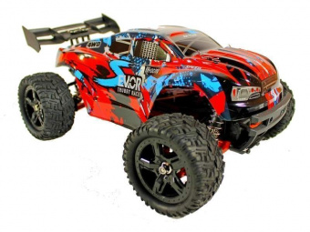 Радиоуправляемая трагги Remo Hobby S EVO-R UPGRADE (красный) 4WD 2.4G 1/16 RTR