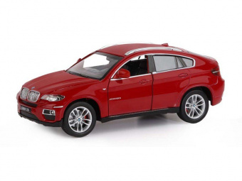 Машина ''АВТОПАНОРАМА'' BMW X6, бордовый, 1/26, в/к 24,5*12,5*10,5 см