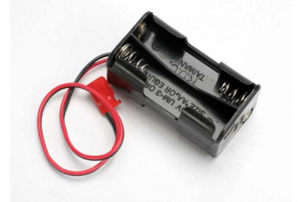 Battery holder, 4-cell (no on/off switch) (for Jato and others that use a male Futaba style connecto