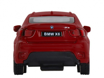Машина АВТОПАНОРАМА BMW X6, красный, 1/43, инерция, в/к 17,5*12,5*6,5 см