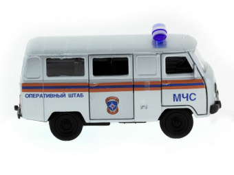 Машина ''АВТОПАНОРАМА'' инерц. УАЗ-452 (МЧС) 1/50, в/к 12*7*5,5 см