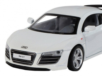 Машина ''АВТОПАНОРАМА'' Audi R8 GT, белый, 1/32, свет, звук, инерция, в/к 17,5*13,5*9 см