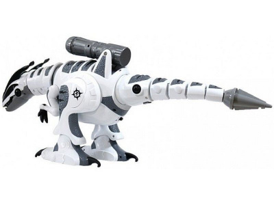 Радиоуправляемый робот-динозавр LENENG TOYS K9 Dinosaur звук, свет, танцы, сенсор, стреляет присосками