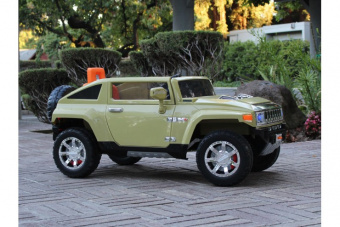 Радиоуправляемый детский электромобиль Hummer HX 12V Harleybella цвет зеленый