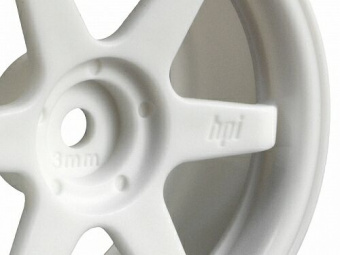 Диски туринг 1/10 - TE37 26MM WHITE (вынос 3MM) 2шт
