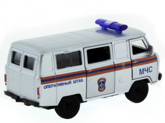 Машина ''АВТОПАНОРАМА'' инерц. УАЗ-452 (МЧС) 1/50, в/к 12*7*5,5 см