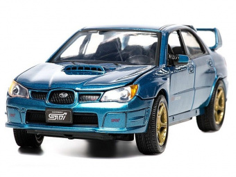 Машина Autotime ''SUBARU IMPREZA WRX STI'' тюнинг гараж 1:24 инерционная