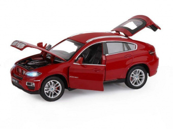 Машина ''АВТОПАНОРАМА'' BMW X6, бордовый, 1/26, в/к 24,5*12,5*10,5 см