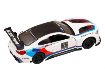 Машина АВТОПАНОРАМА BMW M6, 1/44, белый, инерция, откр. двери, в/к 17,5*12,5*6,5 см