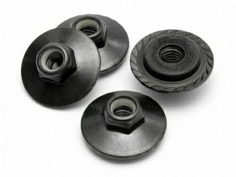 Гайки колесные фланцевые M5X8мм (BLACK/4шт)
