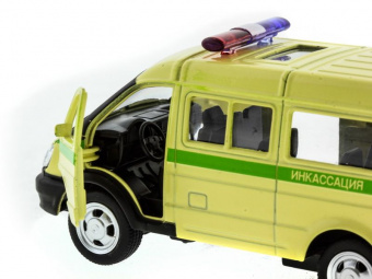 Машина ''АВТОПАНОРАМА'' инерц. ГАЗель (инкасация) 1/50, в/к 14,5*8*5,5 см