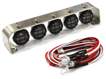 Roof Top Spot Light Set (S5) LED w/Stainless Steel Mount for 1/10, 1/8 & 1/5 Scale