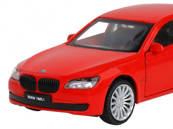 Машина ''АВТОПАНОРАМА'' BMW 760 LI, красный, 1/46, инерция, в/к 17,5*12,5*6,5 см
