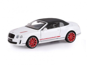 Машина ''АВТОПАНОРАМА'' Bentley Continental Supersports ISR, белый, 1/24, в/к 24,5*12,5*10,5 см
