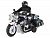 Мотоцикл AUTODRIVE 15см инерц. на бат. со светом и звуком, черный,  в/к 17,5*14*6,5, ,
