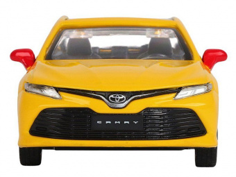 Машина АВТОПАНОРАМА Яндекс GO Toyota Camry, 1/43, желтый, инерция, откр. двери, 17,5*12,5*6,5 см