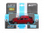Машина АВТОПАНОРАМА BMW X6, красный, 1/43, инерция, в/к 17,5*12,5*6,5 см