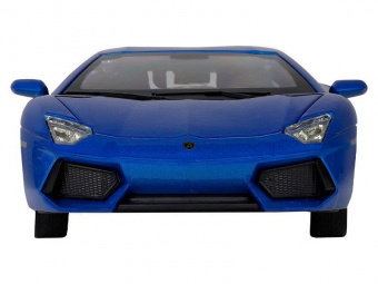 Машина АВТОПАНОРАМА Lamborghini Aventador Coupé, 1/24, синий, свет, звук, в/к 24,5*12,5*10,5 см