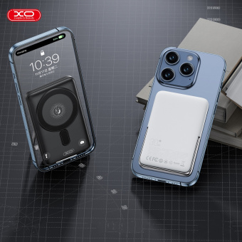 Магнитная беспроводная зарядка 15 Вт + type-C U-образным держателем 10 000 mAh PD30W PR233