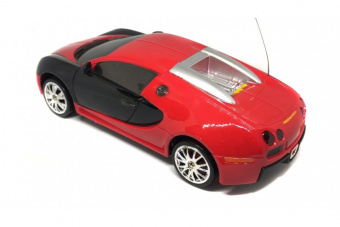 Машинка на дрифте Bugatti Veyron на пульте управления (Полный привод, 17см, 2 комплекта колес) Красный