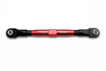 Steering drag link (Tubes red-anodized, 7075-T6 aluminum, stronger than titanium) (72mm) (1)/ rod en