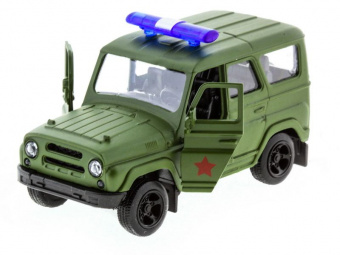 Машина ''АВТОПАНОРАМА'' инерц. УАЗ (армия) 1/50, в/к 12*7*5,5 см