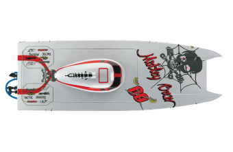 Радиоуправляемый катер Aquacraft Motley Crew FE Catamaran Brushless 2.4 Ghz, электро, RTR