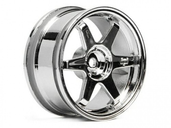 Диски туринг 1/10 - TE37 26MM (CHROME/ вынос 3MM) 2шт