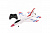 Радиоуправляемый самолет CTF F16 Thunderbirds FX-823 290мм 2.4G EPP Gyro RTF (с гироскопом)