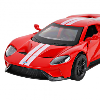 Машина АВТОПАНОРАМА Ford GT, красный, 1/40, инерция, откр. двери, в/к 17,5*12,5*6,5 см