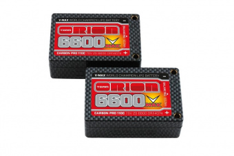 Carbon Pro V-Max LiPo 6600 110C 7.6V 2S Saddle Pack Tubes