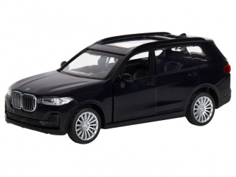 Машина АВТОПАНОРАМА BMW X7, 1/44, черный, инерция, откр. двери, в/к 17,5*12,5*6,5 см