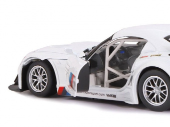 Машина ''АВТОПАНОРАМА'' BMW Z4 GT3, белый, 1/24, свет, звук, в/к 24,5*12,5*10,5 см