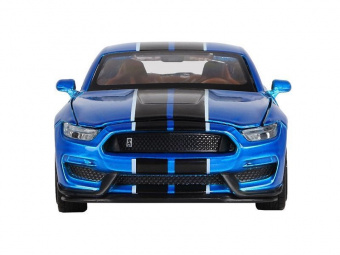Машина АВТОПАНОРАМА Ford Shelby GT350, синий, 1/32, свет, звук, инерция, в/к 17,5*13,5*9 см