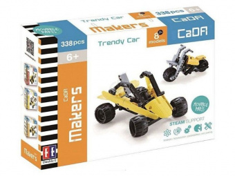 Конструктор CaDA Technic багги-квадроцикл-мотоцикл 8 в 1 (338 деталей)