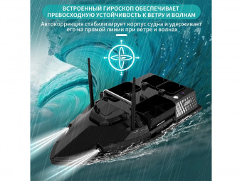Радиоуправляемый катер для рыбалки Flytec V803 GPS 2.4G RTR