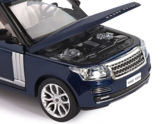 Машина ''АВТОПАНОРАМА'' Range Rover, синий металлик, 1/26, свет, звук, в/к 24,5*12,5*10,5 см