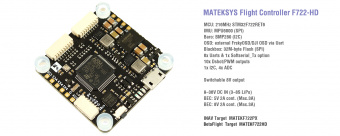 Полетный контроллер MATEKSYS F722-HD