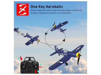 Радиоуправляемый самолет Volantex RC 761-8 F4U 400мм 2.4G 4ch LiPo RTF with Gyro