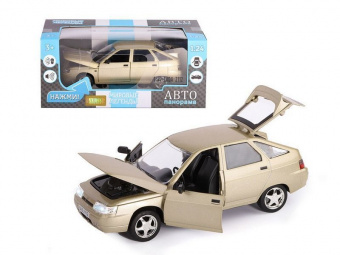 Машина ''АВТОПАНОРАМА'' ВАЗ 2112, золотой, 1/22, инерция, в/к 24,5*12,5*10,5 см