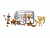 Набор фигурок животных MASAI MARA ММ205-071 серии На ферме: Ферма игрушка 17 пр.