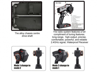 Радиоуправляемый монстр Remo Hobby MMAX PRO (красный) Li-Po 4WD 2.4G 1/10 RTR