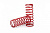 Spring, shock (red) (GTR) (0.314 rate) (1 pair)