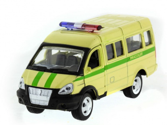 Машина ''АВТОПАНОРАМА'' инерц. ГАЗель (инкасация) 1/50, в/к 14,5*8*5,5 см